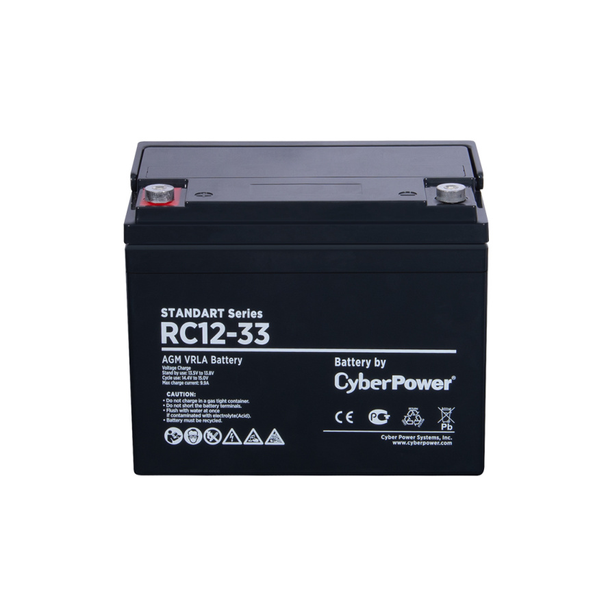 Аккумуляторная батарея CyberPower RC12-33 12В 33 Ач фото 2