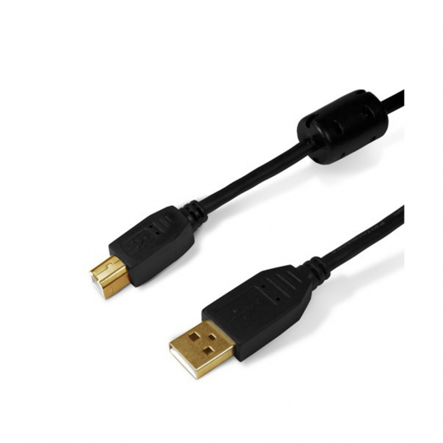 Интерфейсный кабель A-B SHIP SH7013-1.5B Hi-Speed USB 2.0 30В фото 1