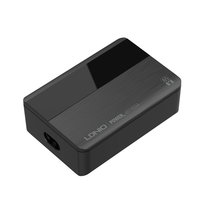 Универсальное зарядное устройство LDNIO A4808Q 65W 2*USB-C 2*USB Чёрный фото 1