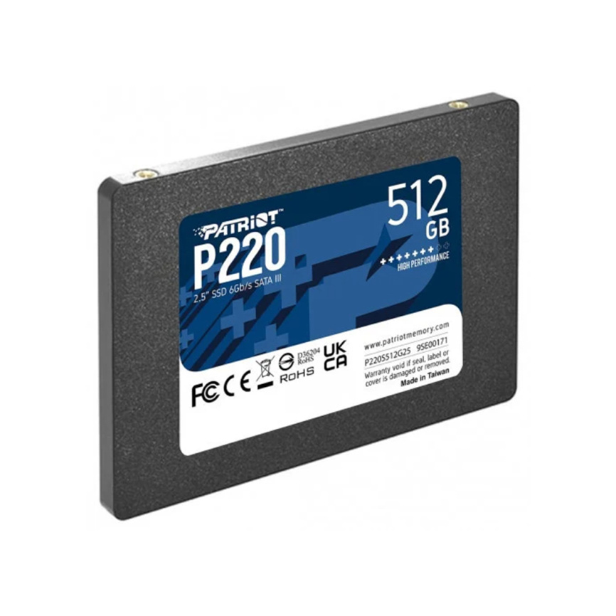 Твердотельный накопитель SSD Patriot Memory P220 P220S512G25 512GB SATA III фото 1