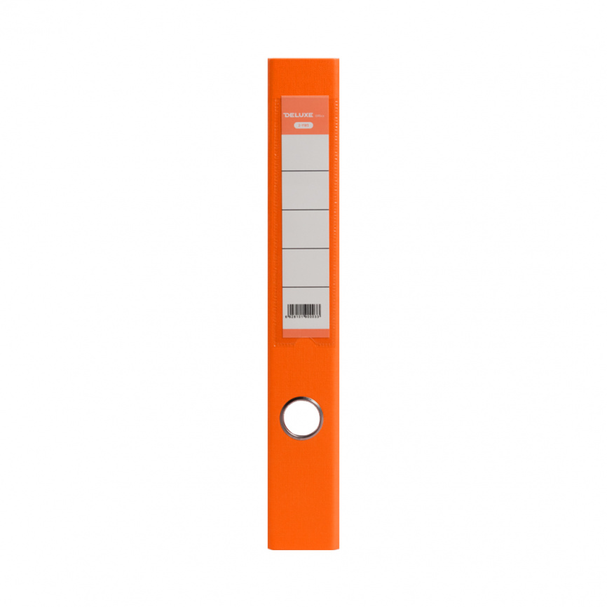 Папка-регистратор Deluxe с арочным механизмом, Office 2-OE6, А4, 50 мм, оранжевый фото 3