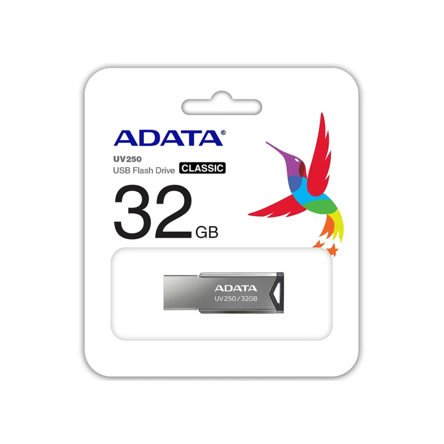 USB-накопитель ADATA AUV250-32G-RBK 32GB Серебристый фото 3