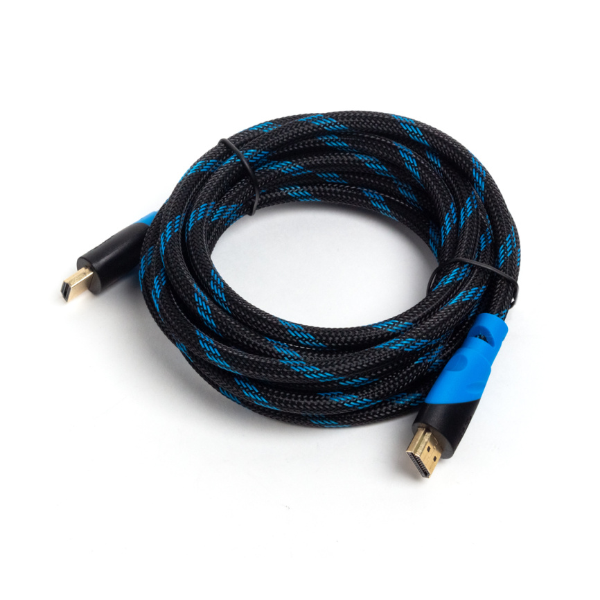 Интерфейсный кабель HDMI-HDMI SVC HR0300LB-P, 30В, Голубой, Пол. пакет, 3 м фото 1