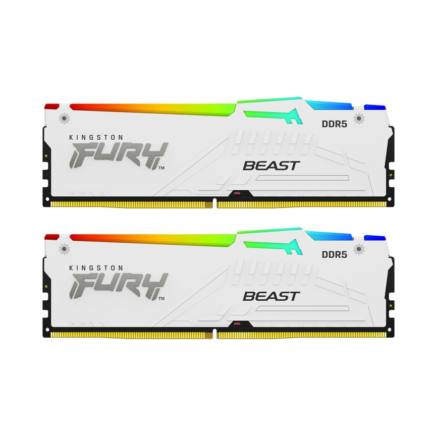 Комплект модулей памяти Kingston FURY Beast White RGB EXPO KF552C36BWEAK2-32 DDR5 32GB (Kit 2x16GB) фото 2