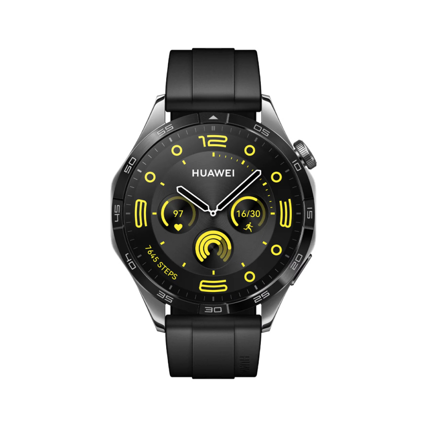 Смарт часы Huawei Watch GT 4 PNX-B19 46mm Black Fluoroelastomer Strap фото 2