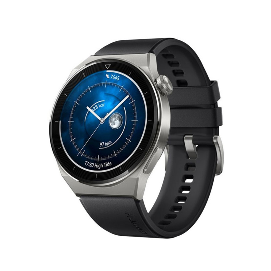 Смарт часы Huawei Watch GT 3 Pro ODN-B19 46mm Black Fluoroelastomer Strap фото 1