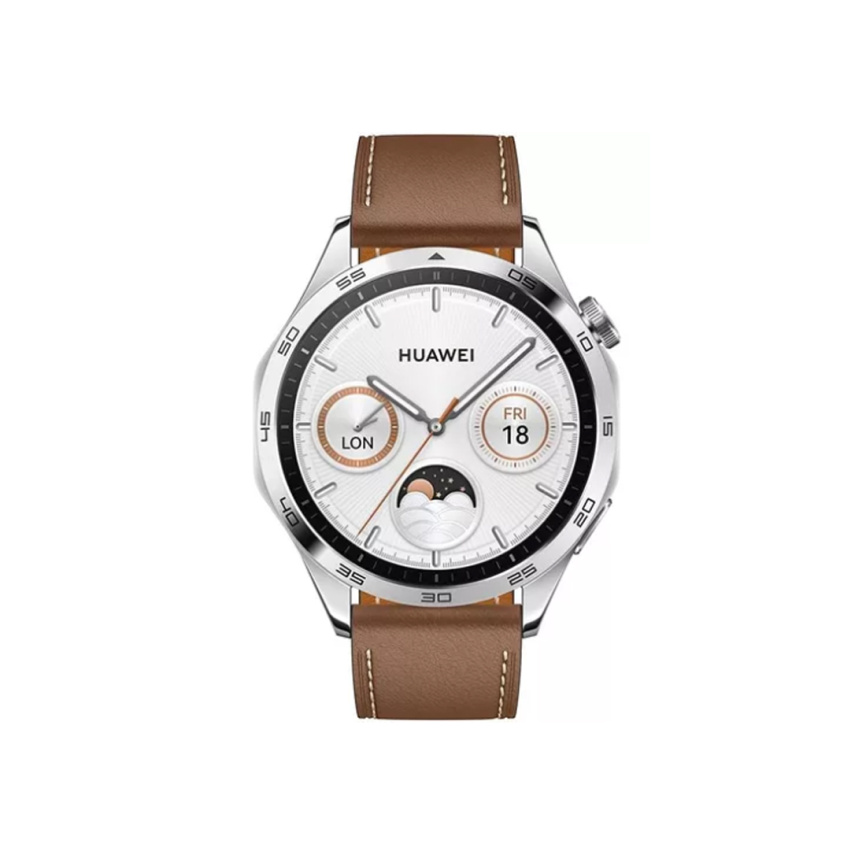 Смарт часы Huawei Watch GT 4 PNX-B19 46mm Brown Leather Strap фото 2