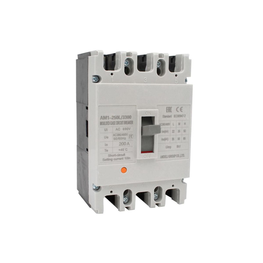 Автоматический выключатель iPower ВА57-250 3P 200A фото 1