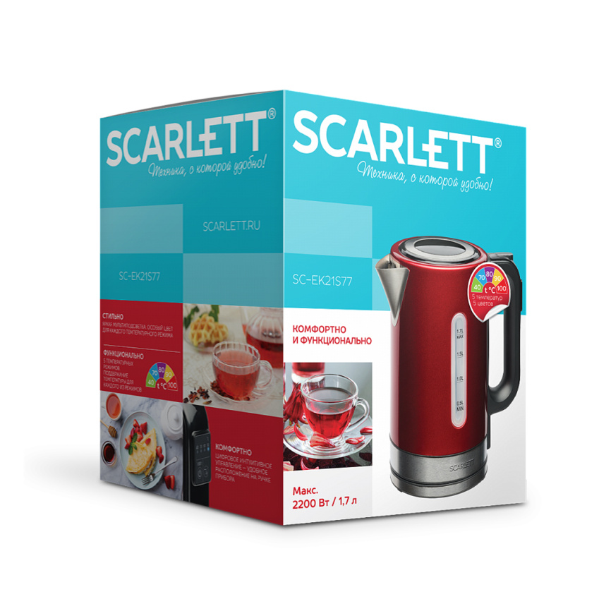 Электрический чайник Scarlett SC-EK21S77 фото 3