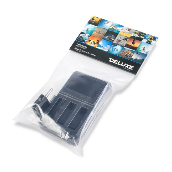 Зарядка для 3 батарей GoPro Hero 4 от USB Deluxe DLGP-404 фото 3