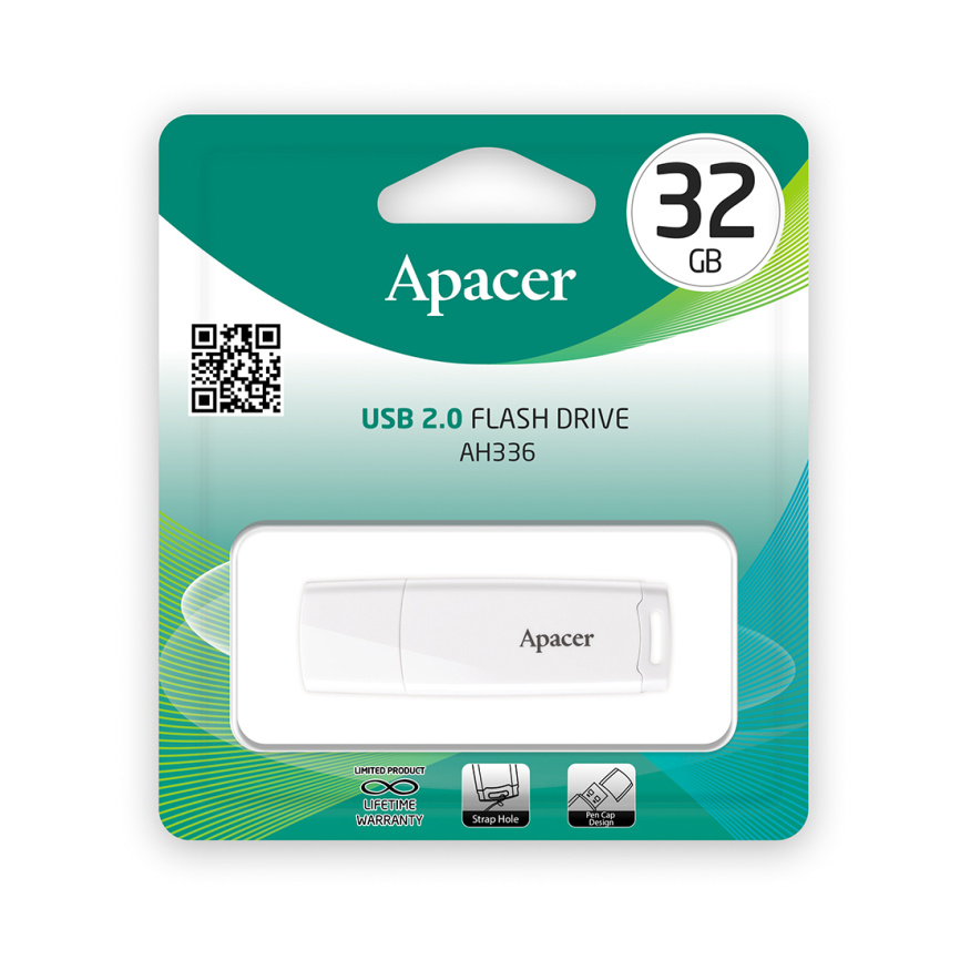 USB-накопитель Apacer AH336 32GB Белый фото 2