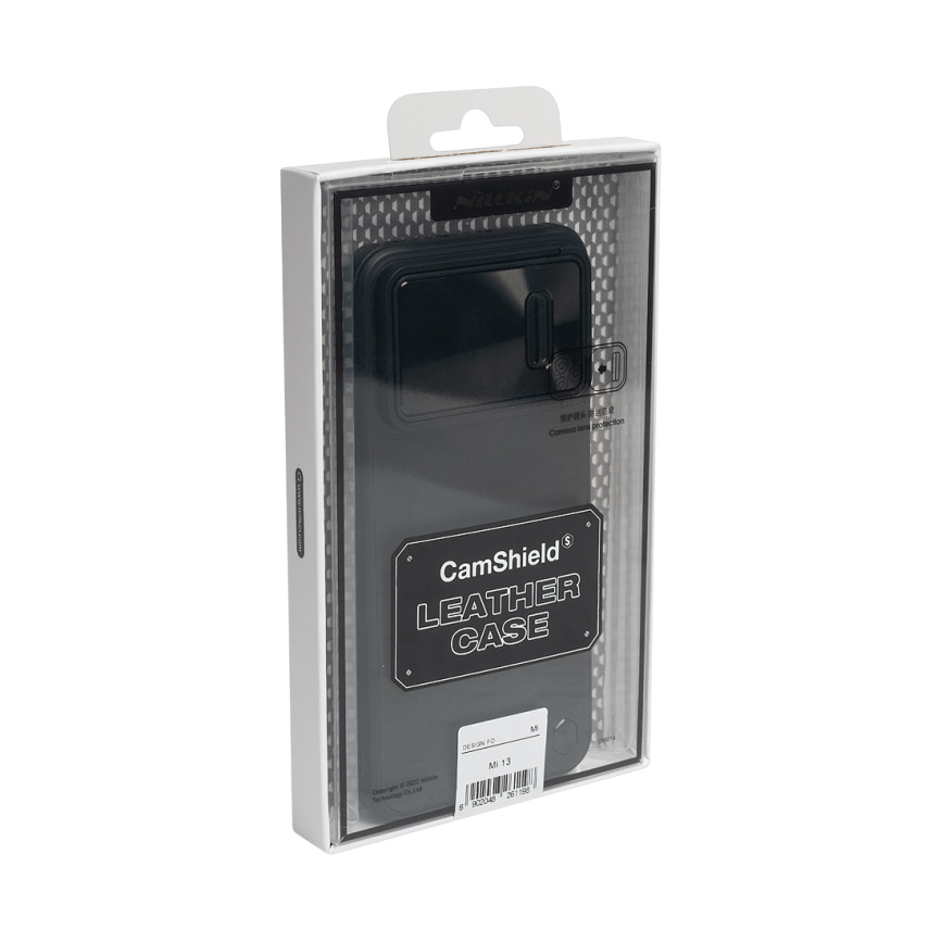 Чехол для телефона NILLKIN для Xiaomi 13 CLCS-02 CamShield Leather Case S Чёрный фото 3