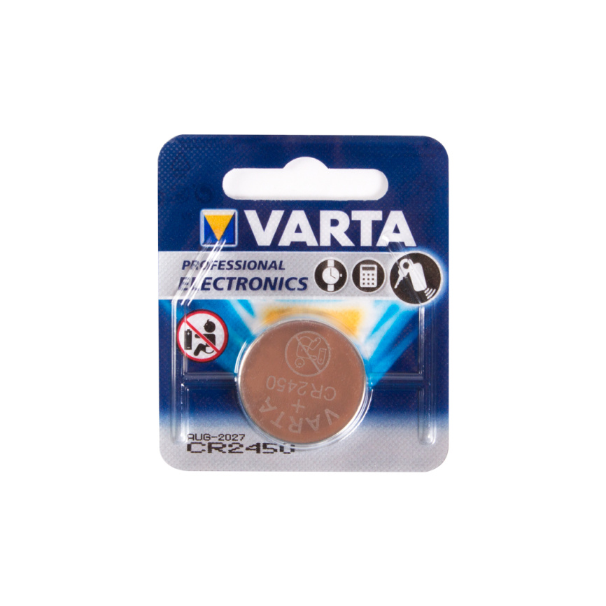 Батарейка VARTA Professional Electronics CR2450 3V 1 шт в блистере фото 2