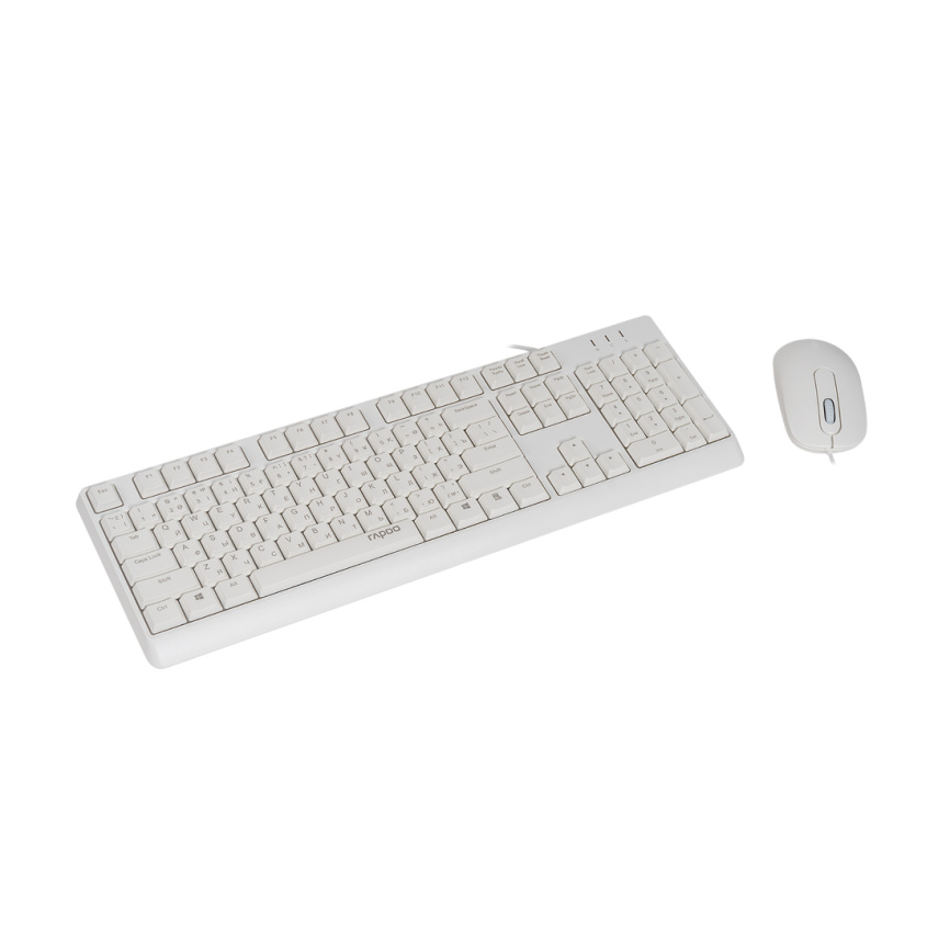 Комплект Клавиатура + Мышь Rapoo X130PRO White фото 1