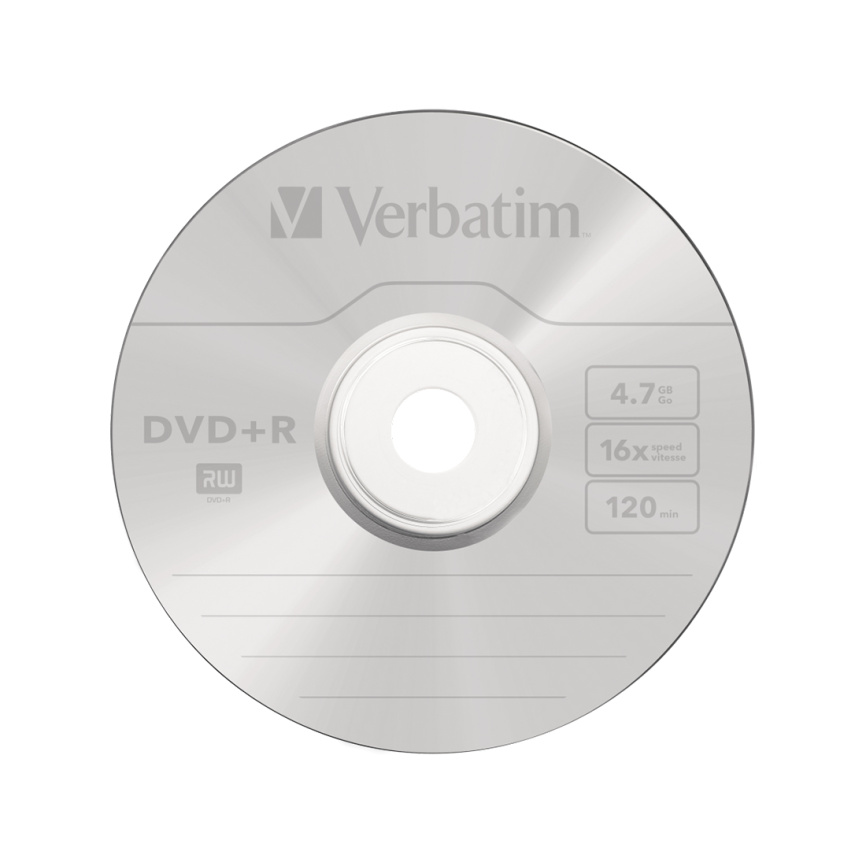 Диск DVD+R Verbatim (43500) 4.7GB 25штук Незаписанный фото 1