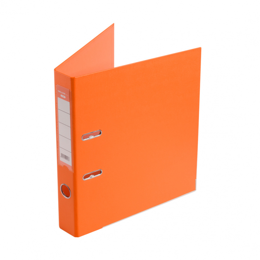 Папка-регистратор Deluxe с арочным механизмом, Office 2-OE6, А4, 50 мм, оранжевый фото 1