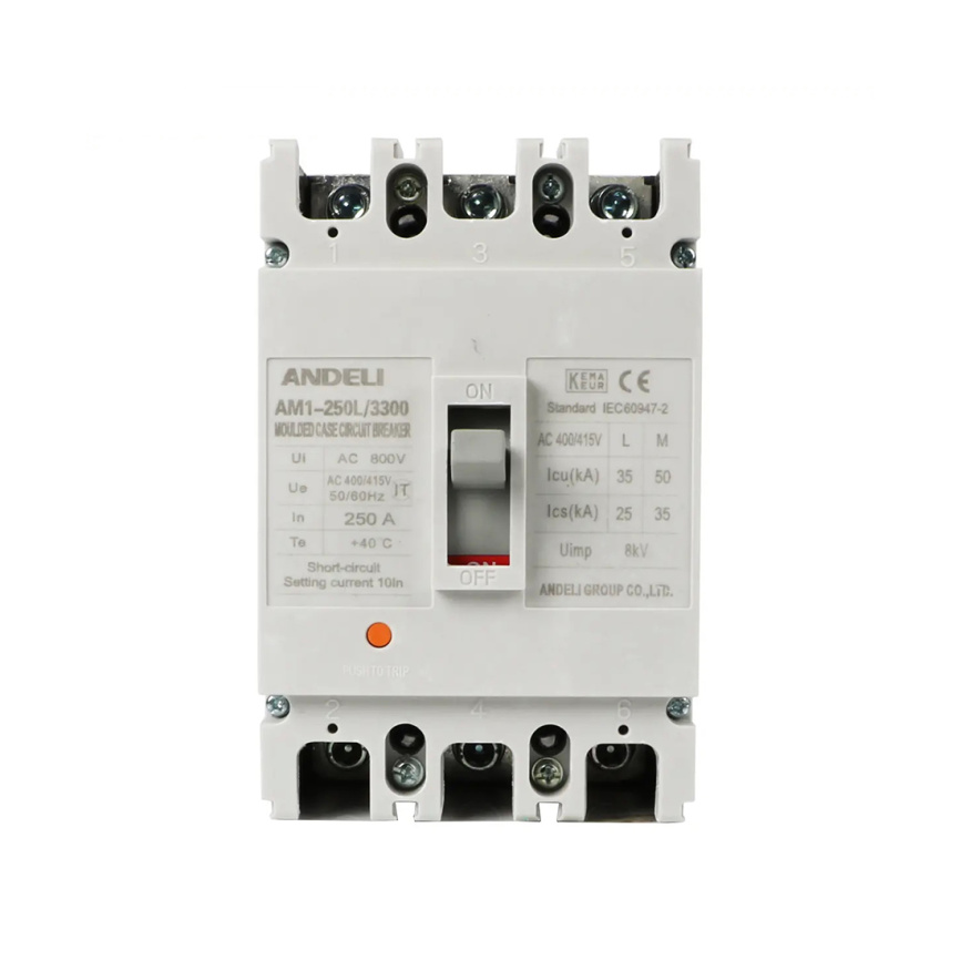 Автоматический выключатель ANDELI AM1-250L 3P 250A фото 1