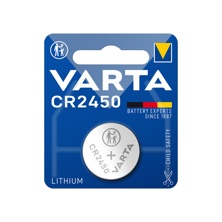 Батарейка VARTA Professional Electronics CR2450 3V 1 шт в блистере фото 1