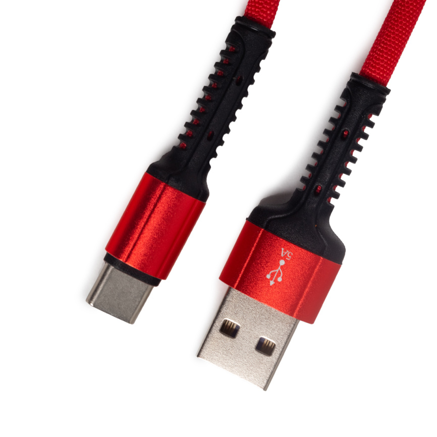 Интерфейсный кабель LDNIO Type-C LS63 5A Fast 1м/2м Красный фото 1