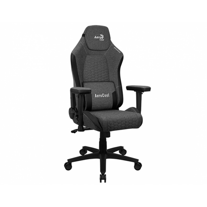Игровое компьютерное кресло Aerocool Crown Ash Black фото 1