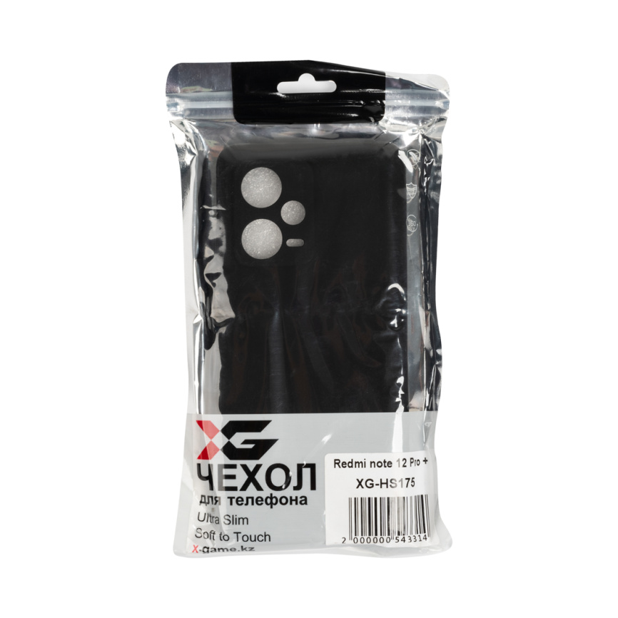 Чехол для телефона X-Game XG-HS175 для Redmi note 12 Pro + Силиконовый Чёрный фото 3