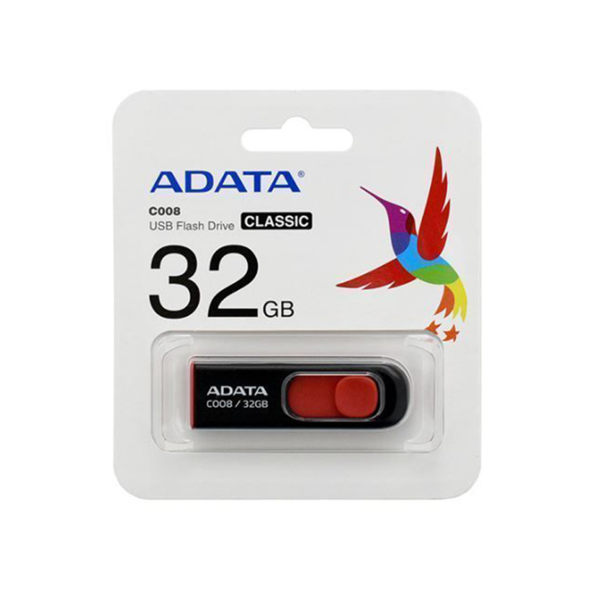 USB-накопитель ADATA AC008-32G-RKD 32GB Красный фото 3