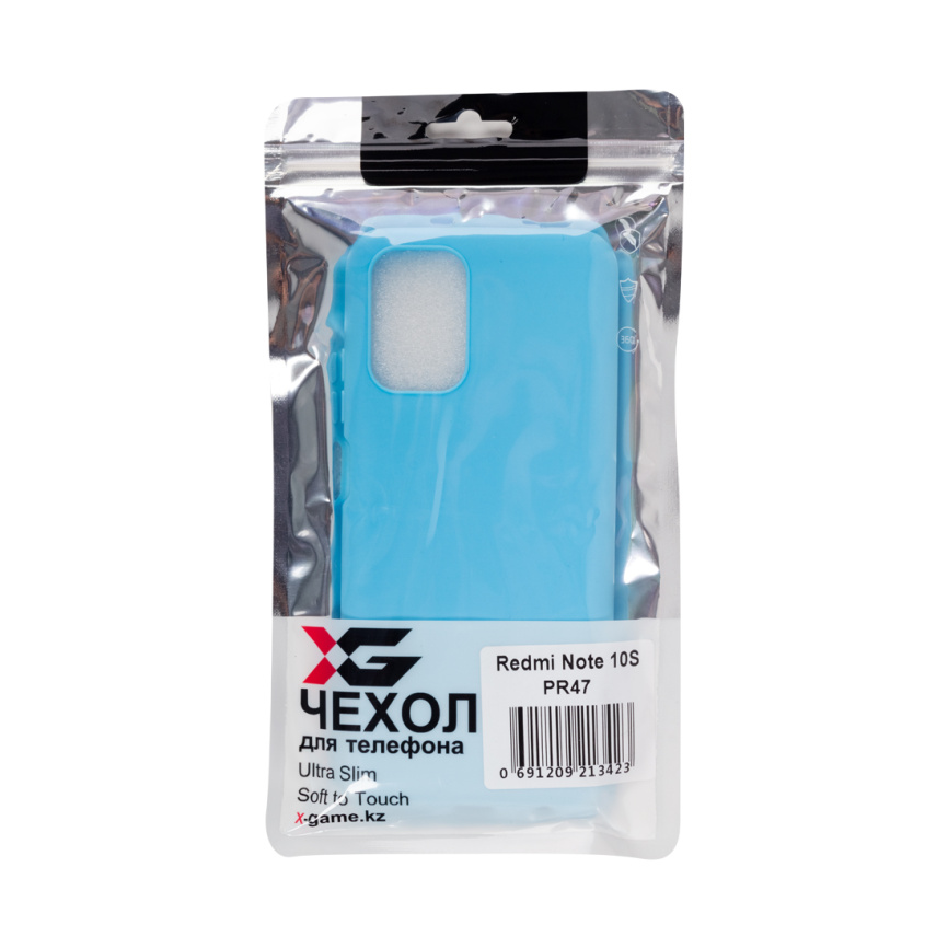 Чехол для телефона X-Game XG-PR47 для Redmi Note 10S TPU Голубой фото 3