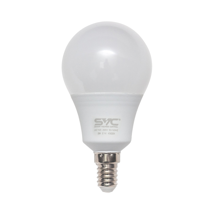 Эл. лампа светодиодная SVC LED G45-9W-E14-4500К, Нейтральный фото 1