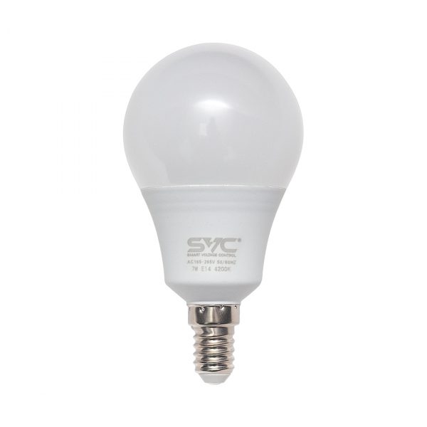 Эл. лампа светодиодная SVC LED G45-7W-E14-4200K, Нейтральный