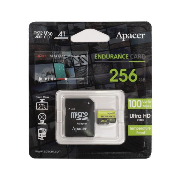 Карта памяти Apacer AP256GEDM1D05-R 256GB с адаптером SD