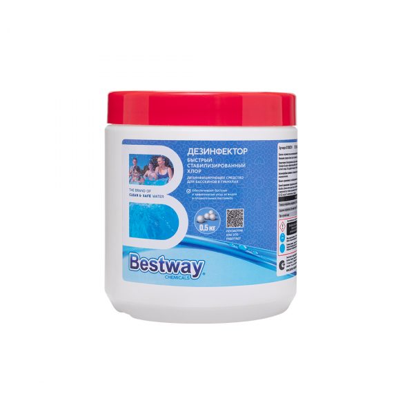 Химия для бассейна Bestway Chemicals Быстрая дезинфекция в гранулах 500гр. B1909214